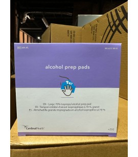 Cardinal Health 4000 Pads Individually Packaged 70% Isopropyl Alcohol Prep Pad. 1726 Cases. EXW Los Angeles 